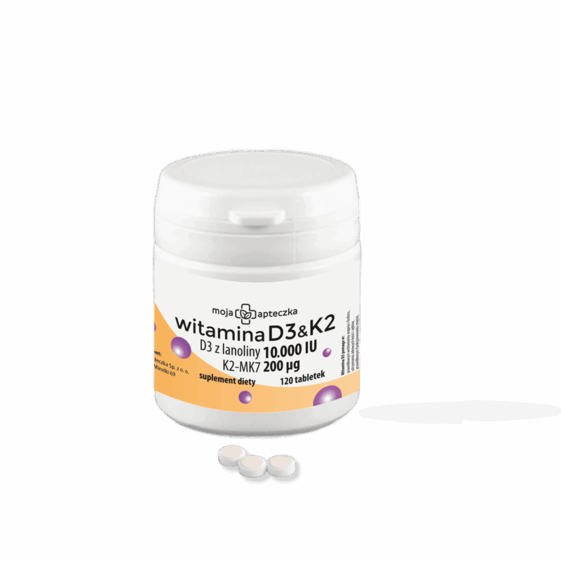 Witamina D3 10 000 IU + K2MK7 200μg - 120 tabletek