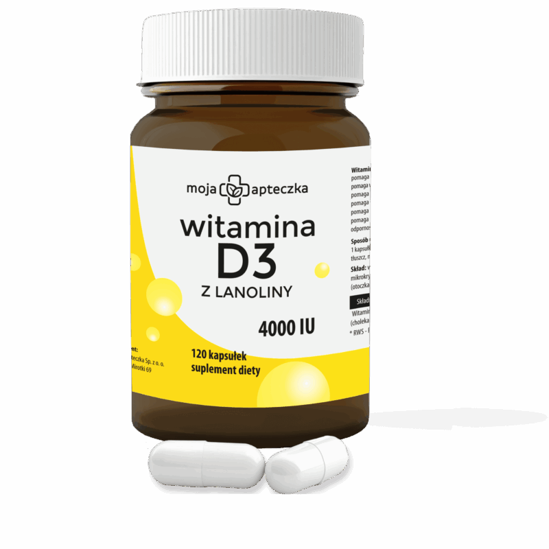 Witamina D3 4000 IU - 120 kapsułek