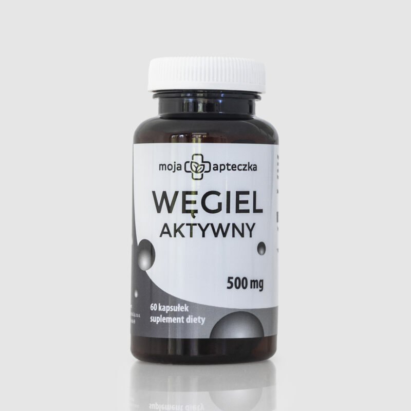 Węgiel aktywny 500 mg – 60 kapsułek | Detox i ulga na gaz - obrazek 2