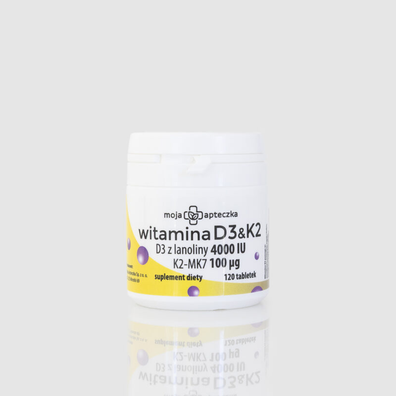 Witamina D3 z lanoliny + K2 MK7 — tabletki - obrazek 3