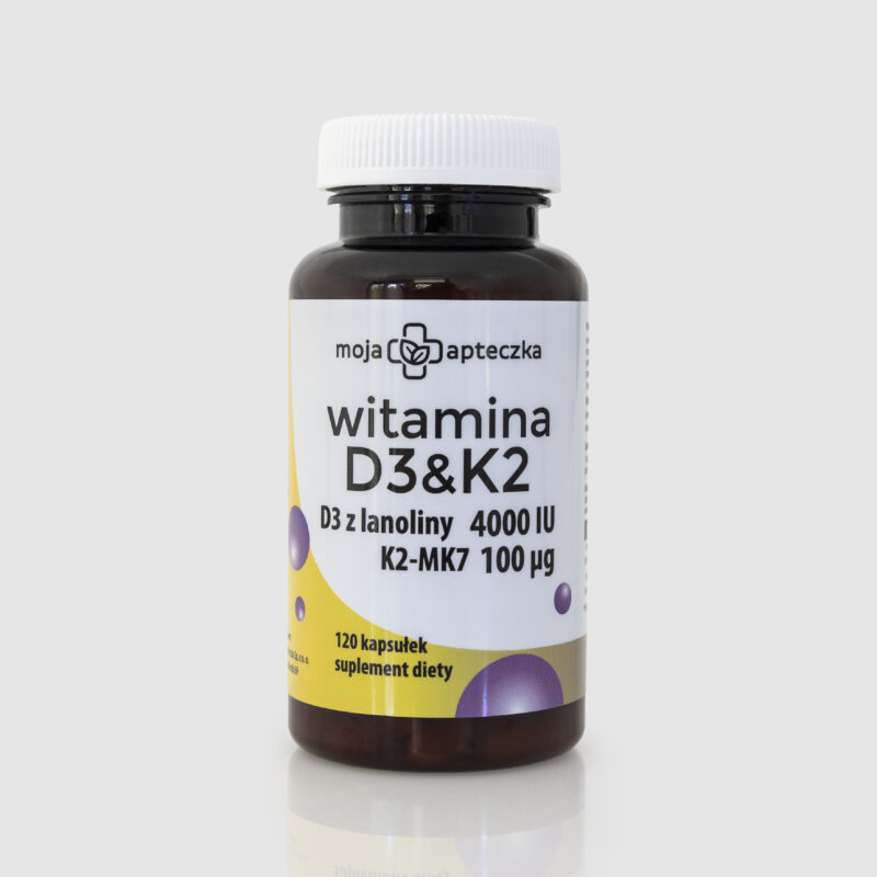 Witamina D3 z lanoliny + K2 MK7 — kapsułki - obrazek 2