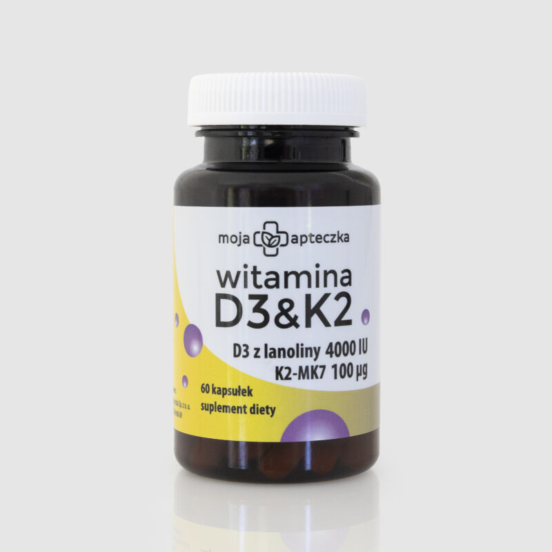 Witamina D3 z lanoliny + K2 MK7 — kapsułki - obrazek 3